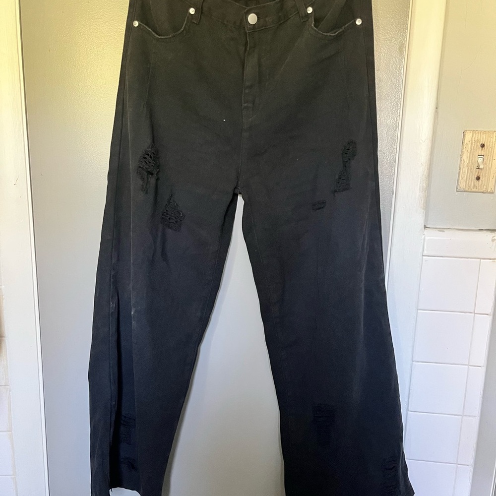 POL black Denim Trousers
